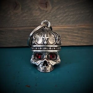 King Skull Diamond Bravo Bells, Ride Bell, Biker Gift, Good Luck Charm