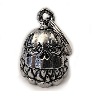 Jack-O-Lantern Bravo Bells, Biker Gift Good Luck Ride Bell