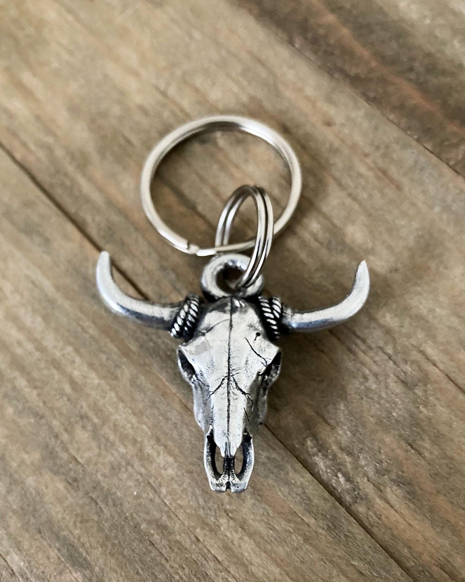 Collier Pendentif Crâne De Bison Turquoise, Style Amérindien (neuf Sans Boîte)