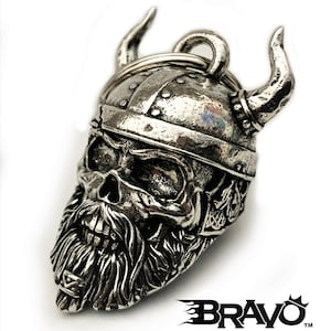 Viking Warrior Skull Bravo Bell Ride Bell Biker Gift Good Luck Bell