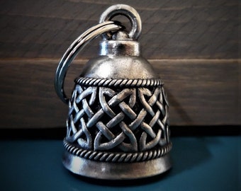 Celtic Band Bravo Bells, Ride Bell, Biker Gift, Good Luck Charm Solid Bell Made In USA