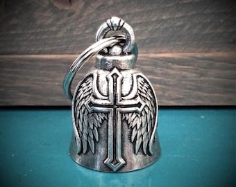 Cross Wing Bravo Bells, Biker Geschenk, Glücksbringer