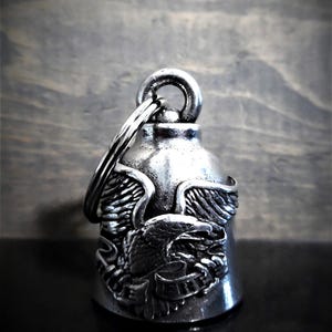 Campanas Bravo Ride Free Eagle, Campana Ride, Regalo para motociclistas, Amuleto de la buena suerte