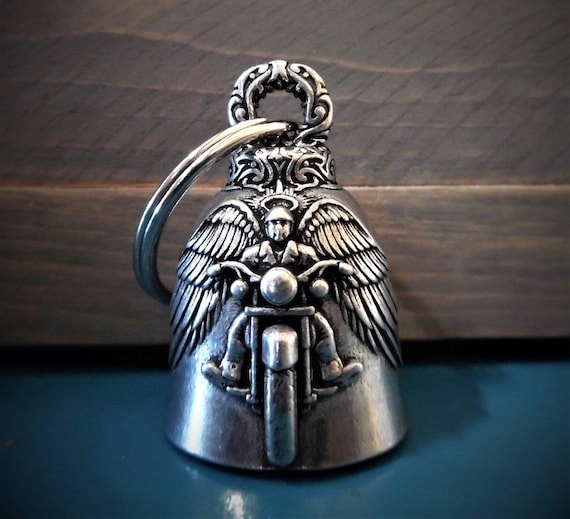 Motorcycle Angel Bravo Bells Made in USA Ride Bell, Biker Gift