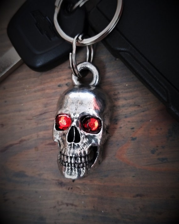 Skull Diamond Keychain,gothic Heavy Keychain,charm - Etsy