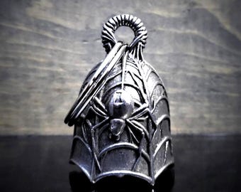 Spider Bravo Bells, Ride Bell, Biker Gift, Good Luck Charm