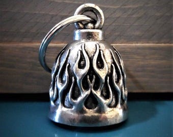 Flame Bravo Bells, Ride Bell, Biker Gift, Good Luck Charm