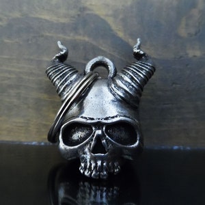 Hell Skull Bravo Glöckchen, Ride Bell, Biker Geschenk, Glücksbringer