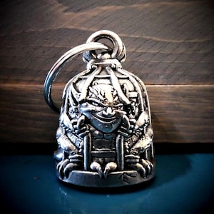 Caged Gremlin Bravo Bells, Ride Bell, Biker Gift, Good Luck Charm