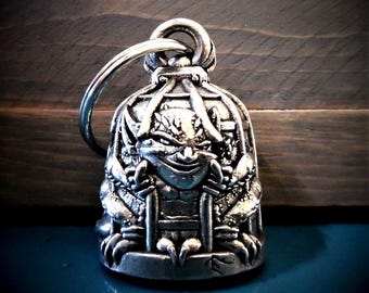 Caged Gremlin Bravo Bells, Ride Bell, Biker Gift, Good Luck Charm