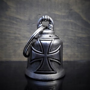 Maltese Cross Bravo Bells, Ride Bell, Biker Gift, Good Luck Charm