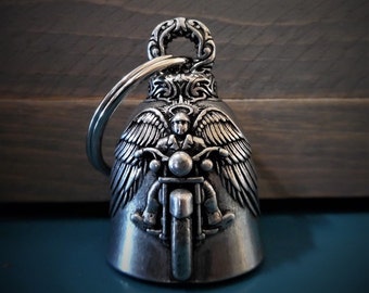 Motorcycle Angel Bravo Bells Made in USA Ride Bell, Biker Gift, Good Luck Charm