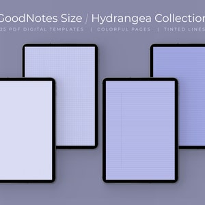 25 Periwinkle Digital Note Taking Templates | GoodNotes Size | Notability | PDF | Students | College Notebook Paper