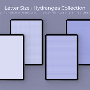 25 Periwinkle Digital Note Taking Templates | Letter Size | Notability | PDF | Students | College Notebook Paper