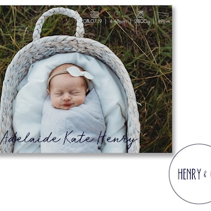 Carte de remerciement de naissance | Cartes d’annonce de naissance