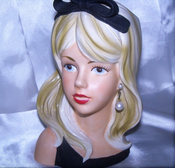 Caffco E3144 Large 6 1 2 Tall Blonde Enesco Headvase Etsy