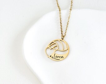 Customizable Volleyball Necklace