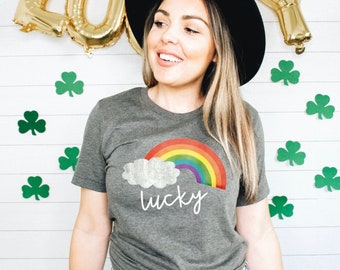 Lucky Rainbow Tee / St Patricks TShirt