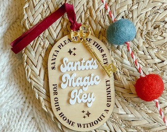 Santa Key for Home with No Chimney / Christmas Santa Key