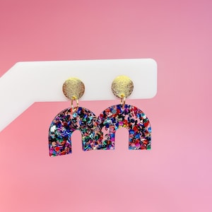 Dangle Acrylic Earrings with Boho Arch / Jillian Arch Earrings