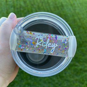 30 or 40 oz Tumbler Name Plate / Lid topper Name Tag for Popular Tumblers