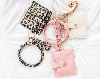 Wallet Wristlet Keychain / Key Ring Bangle