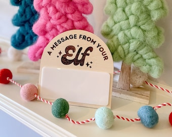 Christmas Elf Message Board / Dry erase board for Elf