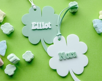 Shamrock Basket Tag / Personalized
