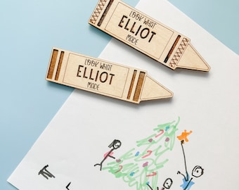 Fridge Magnets for Children's Artwork / Gift for Grandma / Gift for Mom