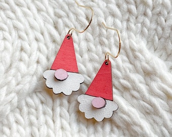 Christmas Gnome Drop Earring