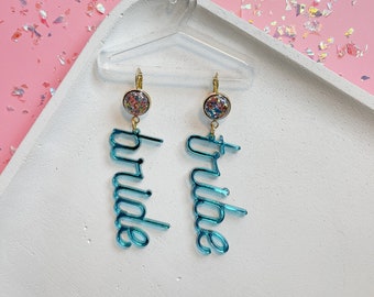 Bride Tribe Statement Earrings / Bachelorette Party Earrings