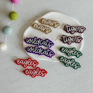 Mascot School Spirit Earrings / Game Day Earrings