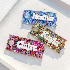 30 or 40 oz Tumbler Name Plate 3D Name Tag / Lid topper Name Tag for Popular Tumblers