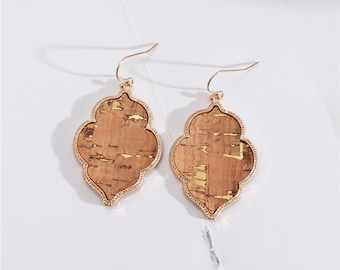 Bohemian Cork Dangle Earrings