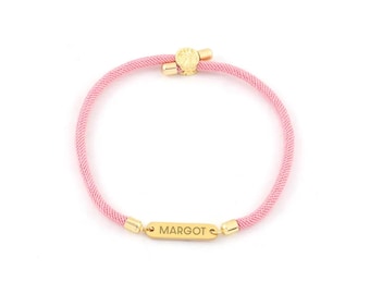 Personalized Adjustable Rope Bracelet