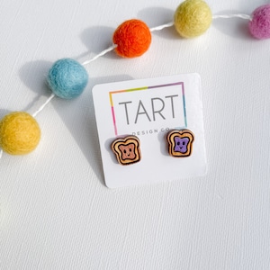 Perfect Pair Peanut Butter and Jelly Stud Earrings