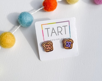 Perfect Pair Peanut Butter and Jelly Stud Earrings