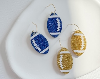 Acrylic Football Earrings / Game Day Earrings