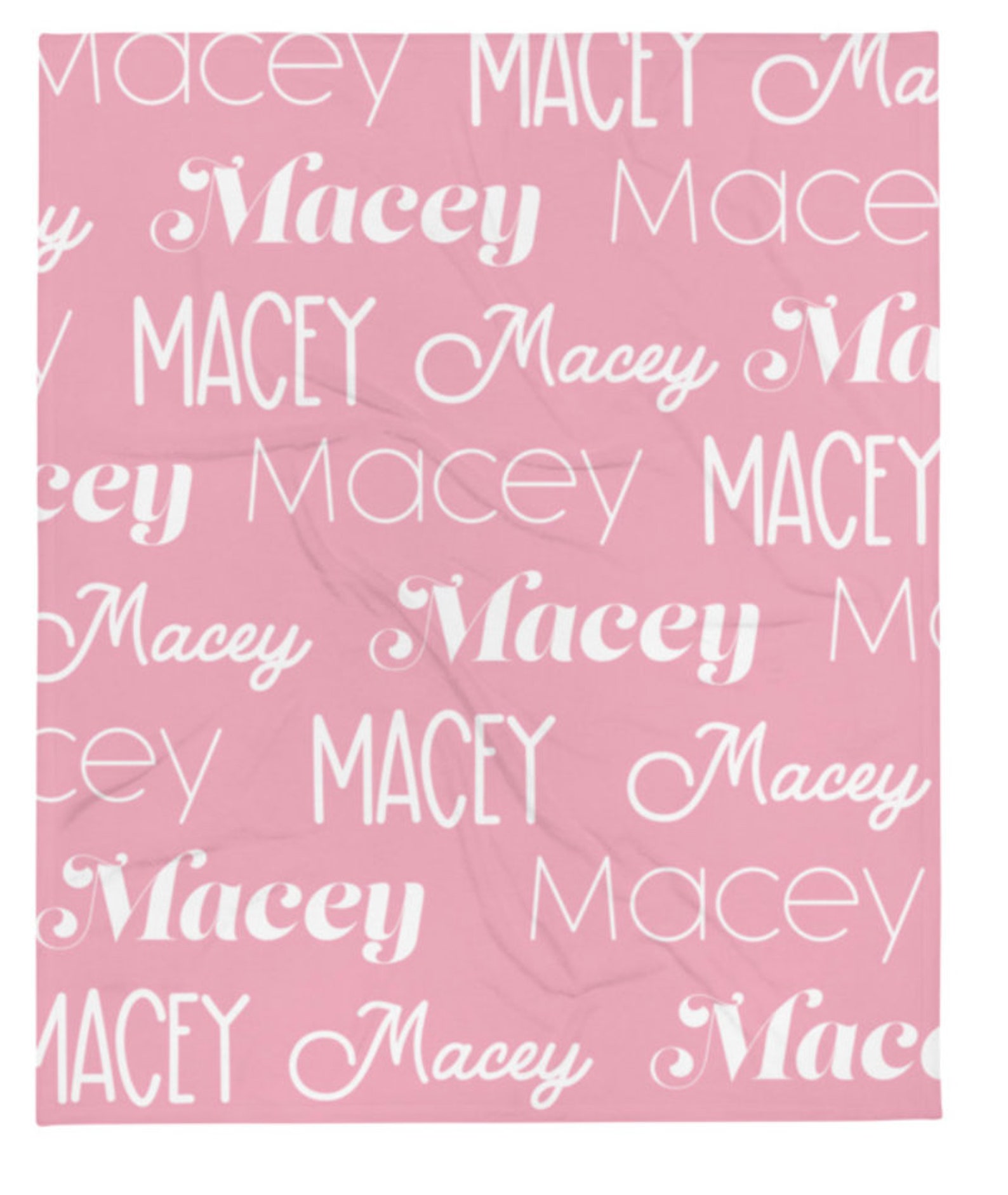 Personalized Name Blanket / Plush Minky Blanket with Multiple Etsy