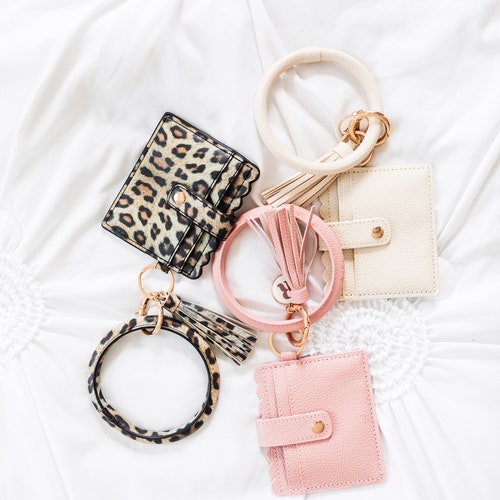 Wristlet Wallet Keychain Etsy