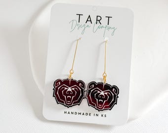 Custom Team Logo Earrings / School Logo Earrings
