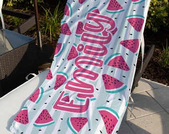 Watermelon Personalized Beach Towel with Free Shipping
