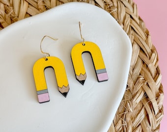 Bent Pencil Dangles for Back to School