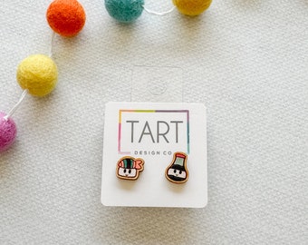 Perfect Pair Sushi and Soy Sauce Stud Earrings
