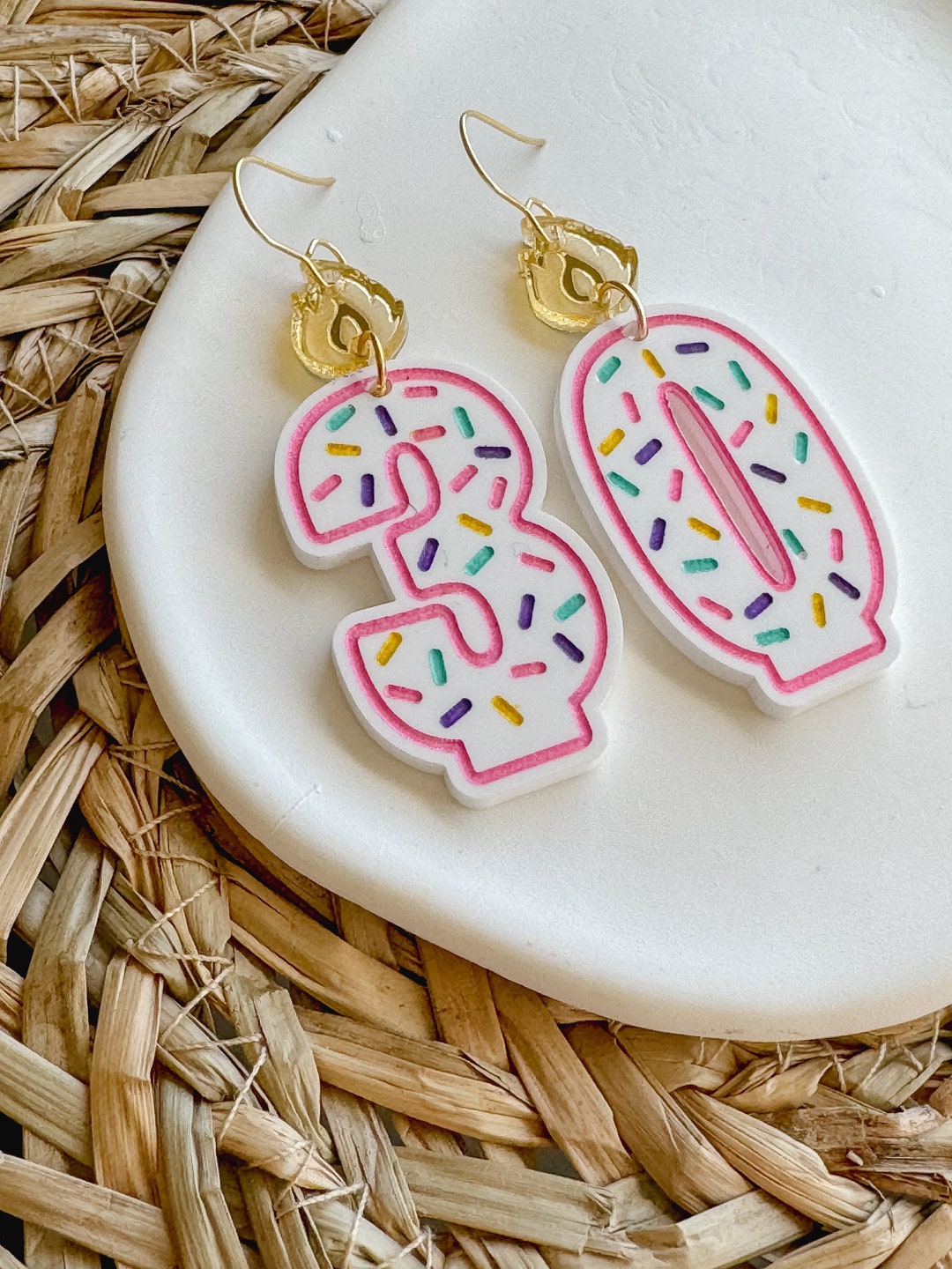 Birthday Candle Earrings Milestone Birthday Celebration Earring