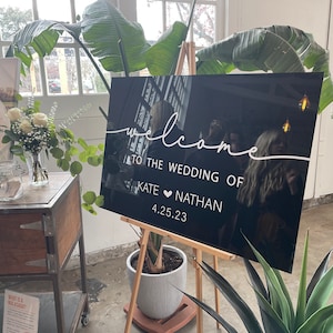 Acrylic Wedding Welcome Sign