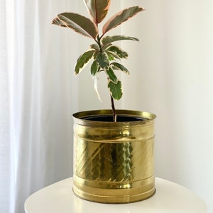 Medium Size Vintage Brass Planter