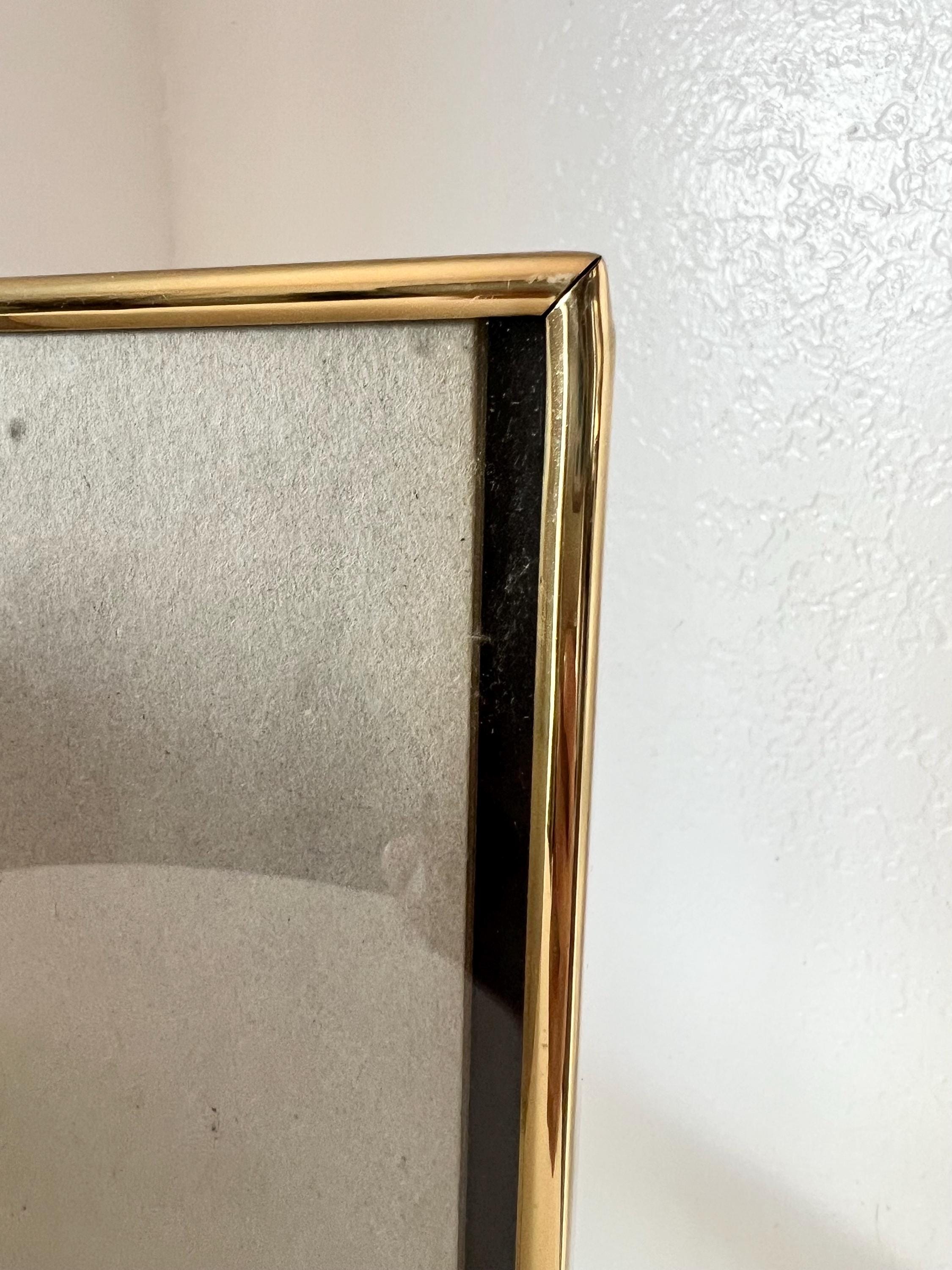 Large Vintage Gold Tone Metal Bifold Double Hinged Picture Frame - Etsy