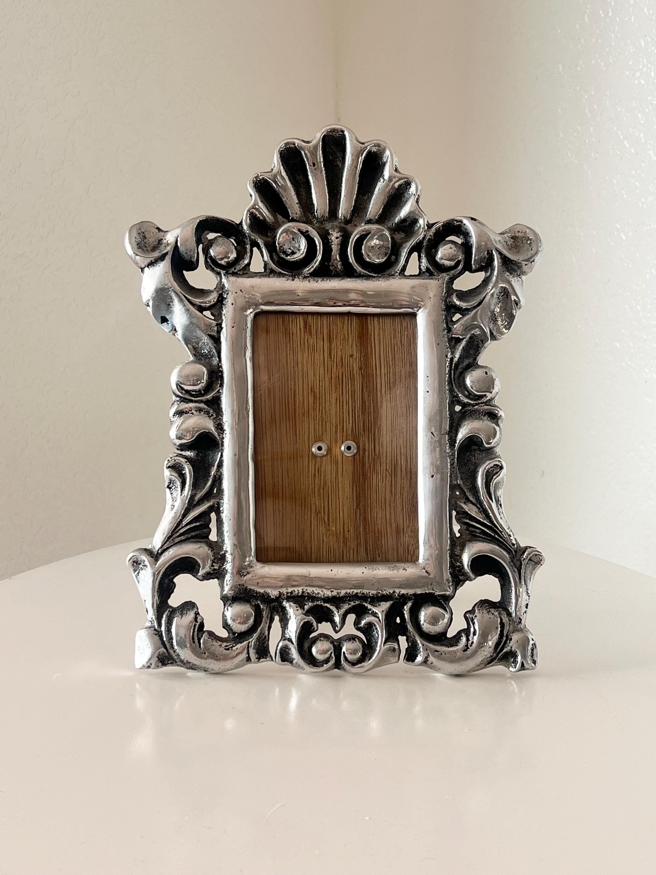 Mexican Pewter Frame - Etsy