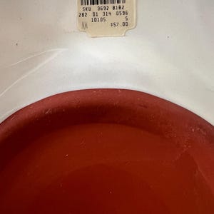 Vintage 1992 Mackenzie-Childs Heather Pattern 11” Plate Retired Pattern with Original Tag immagine 7